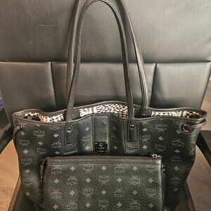 Authentic MCM Tote with Pouch Bag
